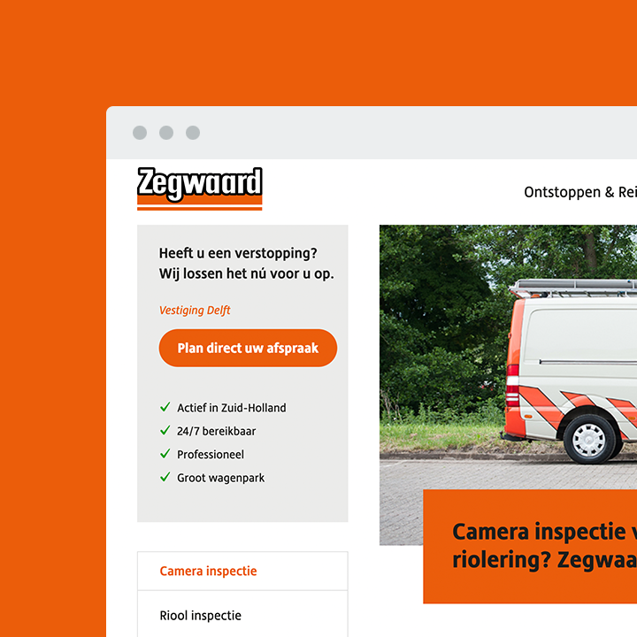 Zegwaard Rioolontstopping